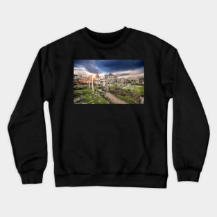 Roman Forum in Rome, Italy, also known as Foro di Cesare Crewneck Sweatshirt